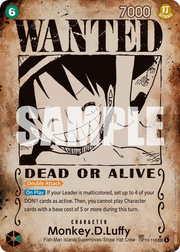 Monkey.D.Luffy (SP/Special) - OP13-118